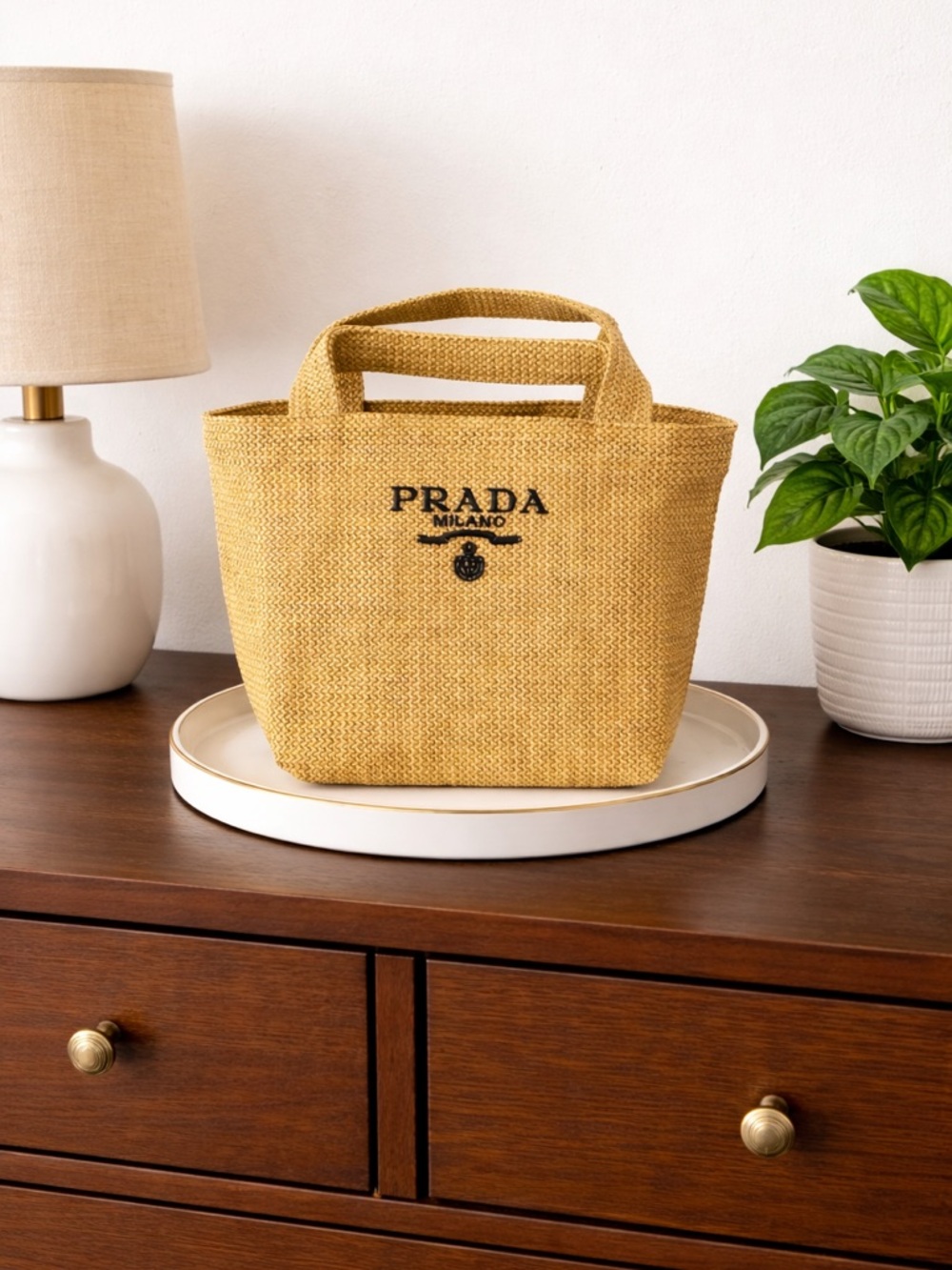 Prada Beauty Tote Bag With Prada Fragrance Samples Gift Set - Picture 2 of 3